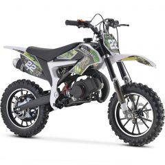 MotoTec Kids 50CC 2-Stroke Gas Dirt Bike (Green)