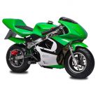 Green GBmoto 40CC 4-Stroke Kids Gas Pocket Bike Mini Motorcycle