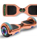 Chrome Rose 6.5 inch Hoverboard with Bluetooth Speaker & LED Flashing Wheels, Self Balancing Scooter (UL Listed)