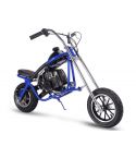 MotoTec 49cc 2 Stroke Gas Powered Mini Chopper, Mini Bike, Gas Mini Motorcycle (Blue)