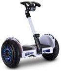 Smart Self-Balancing Electric Scooter with LED light, Portable and Powerful, White and Black